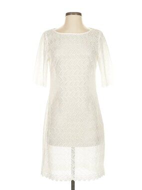 Trina Turk White Lace Cocktail Dress Overlay – Size 4